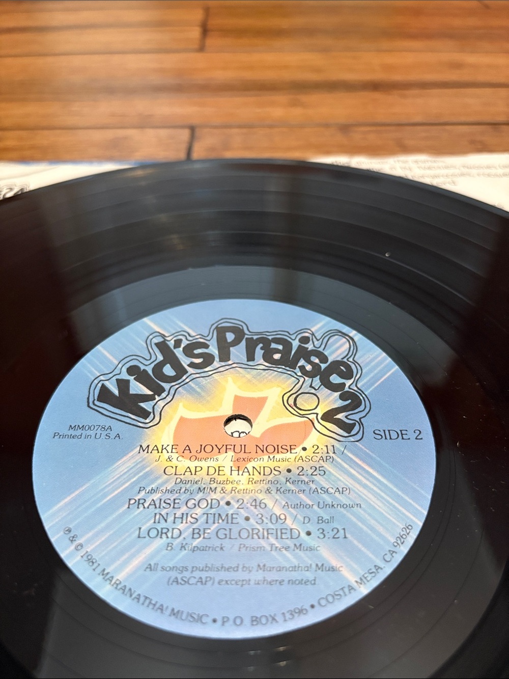 Kids Praise 2 A Joyfulliest Noise Vinyl LP Maranatha Music 1981 - Picture 6 of 7